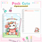 Arquivo Pack Teen - Agenda Pemanente + Caneca - Gatinha Cute - Thumbnail 1