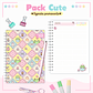 Arquivo Pack Teen - Agenda Permanente + Caneca - Kawai Cute - Thumbnail 1