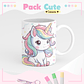 Arquivo Pack Teen - Agenda Permanente + Caneca - Unicórnio Cute - Thumbnail 2