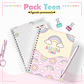 Arquivo Pack Teen - Agenda Pemanente + Caneca - Arco Íris Candy - Thumbnail 1