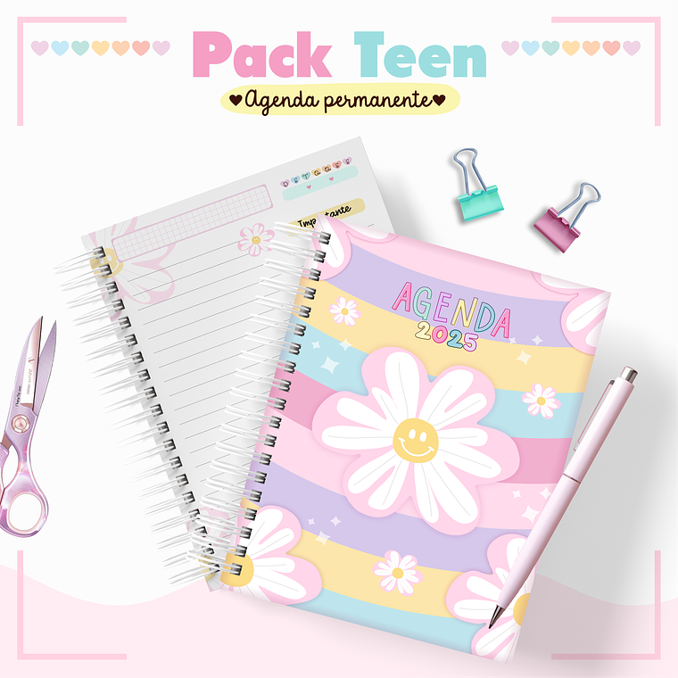Arquivo Pack Teen - Agenda Pemanente + Caneca - Margarida Feliz 1