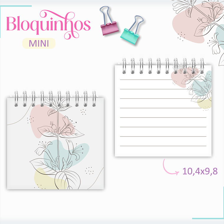 Arquivo Pack Mini Bloquinhos - 5 modelos 1