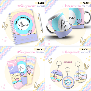 Arquivo Kit Planejadores Mensais Permanente