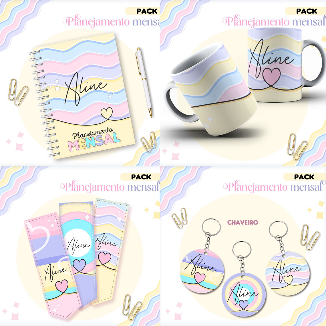 Arquivo Kit Planejadores Mensais Permanente 2