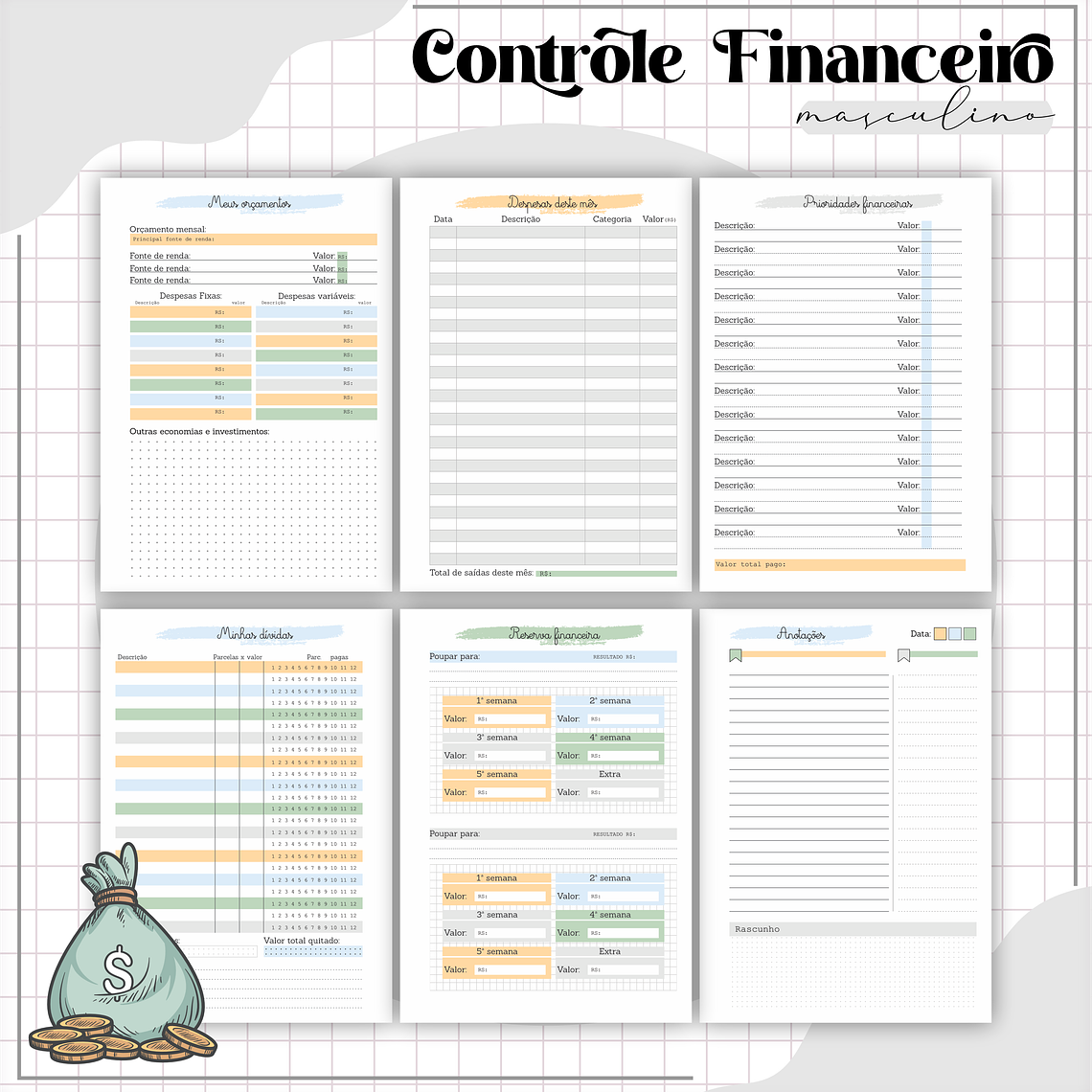 Arquivo Planner Financeiro Masculino 5