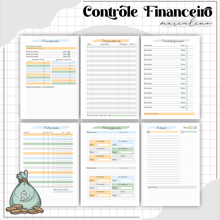 Arquivo Planner Financeiro Masculino 5