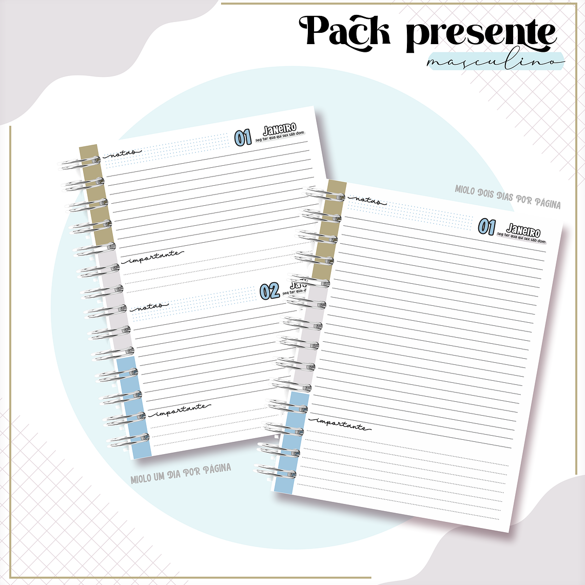 Arquivo Encadernação Kit Presente Masculino 3