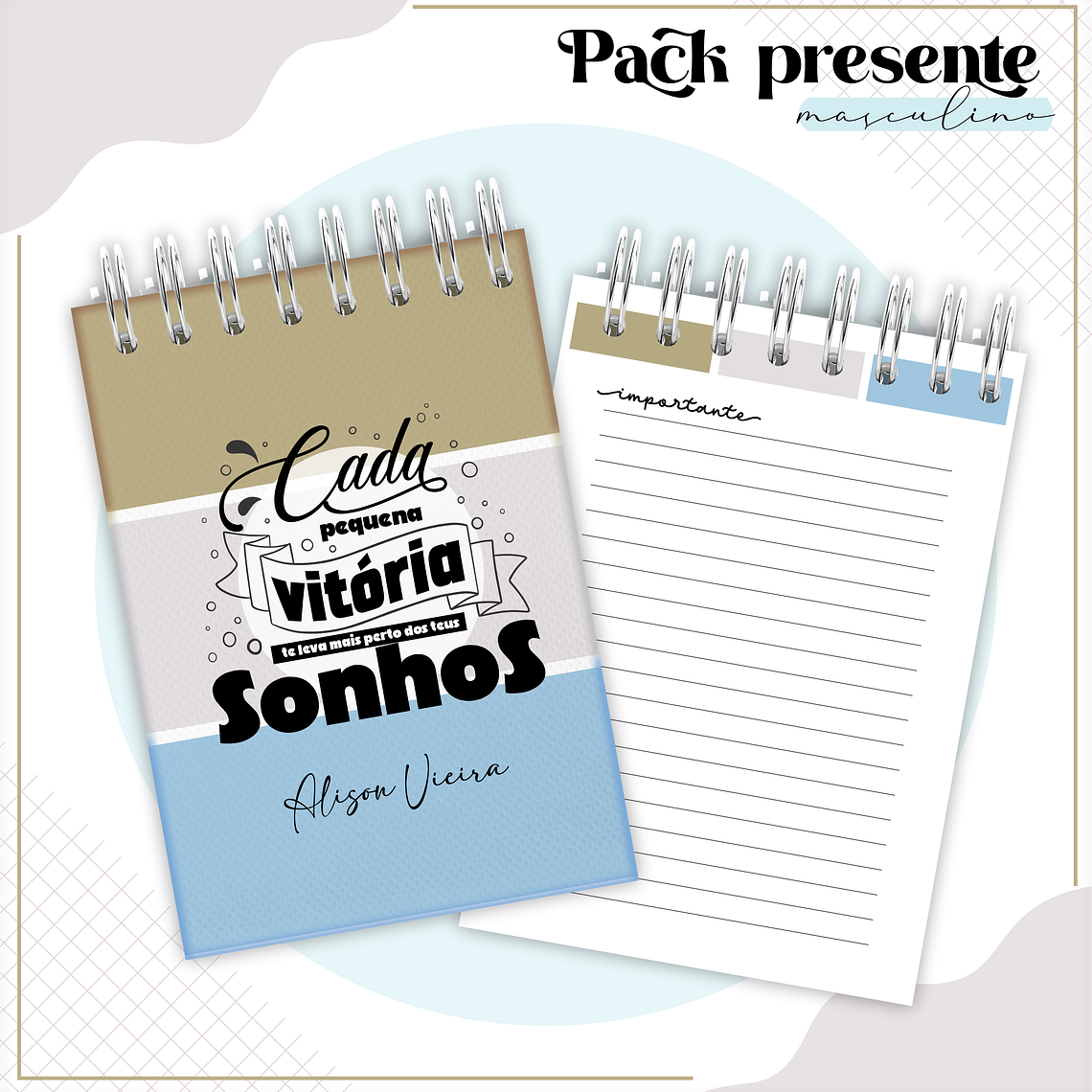 Arquivo Encadernação Kit Presente Masculino 4