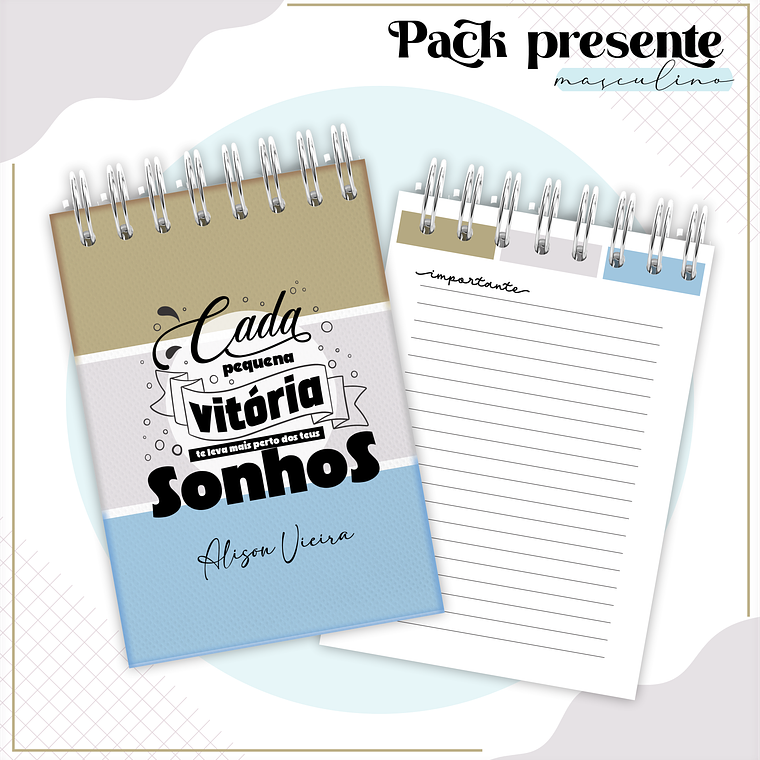 Arquivo Encadernação Kit Presente Masculino 4