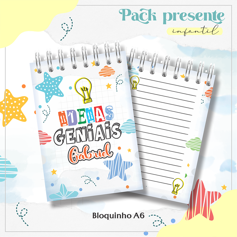 Arquivo Kit Encadernação Diário Infantil 5