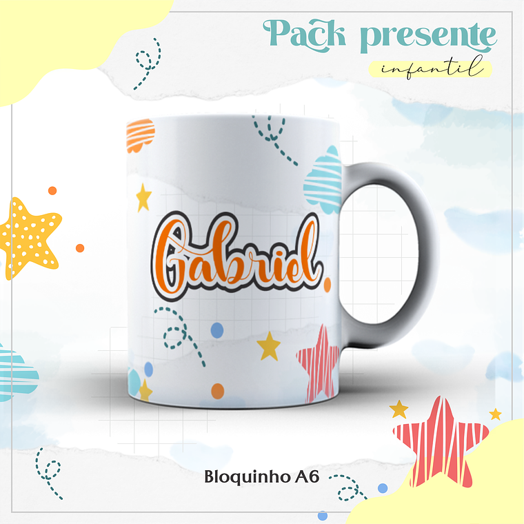 Arquivo Kit Encadernação Diário Infantil 7