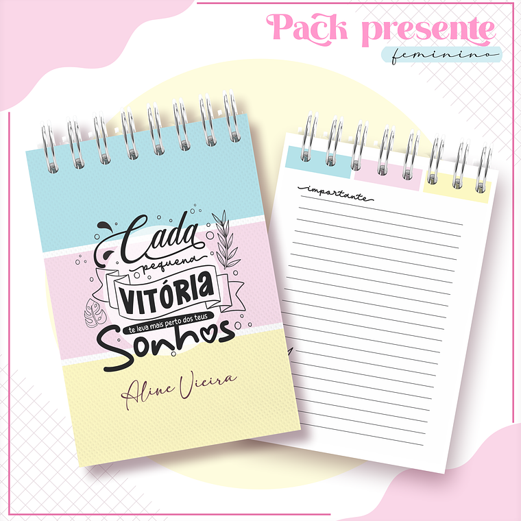 Arquivo Encadernação Kit Presente Feminino 4