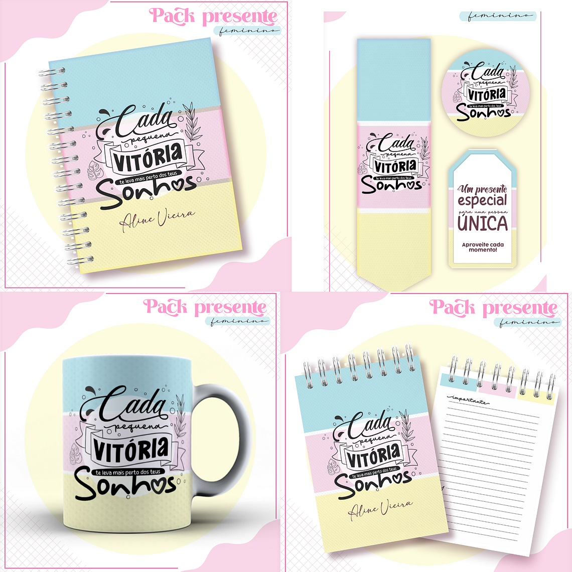 Arquivo Encadernação Kit Presente Feminino 1