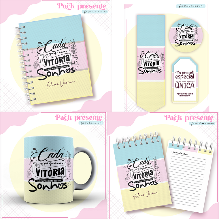 Arquivo Encadernação Kit Presente Feminino 1