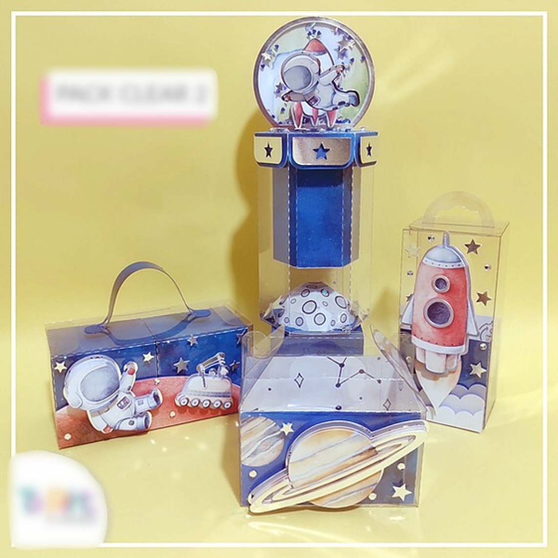 Arquivo de corte Pack Clear Galáxia 1