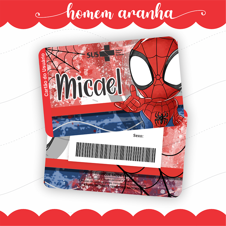 Arquivo Caderneta de Saúde - Homem Aranha 4