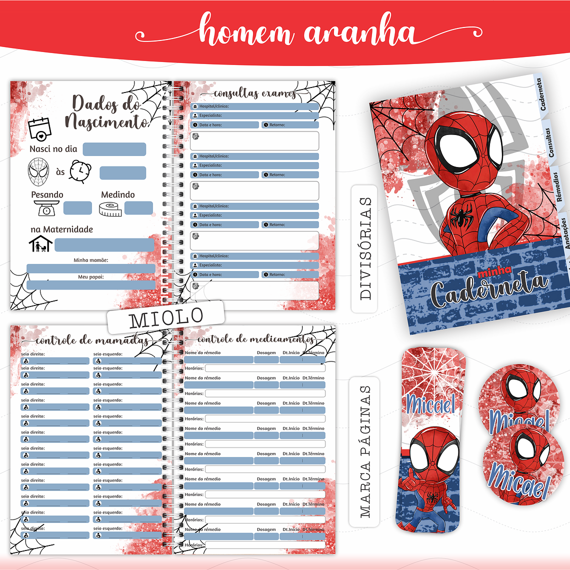 Arquivo Caderneta de Saúde - Homem Aranha 3