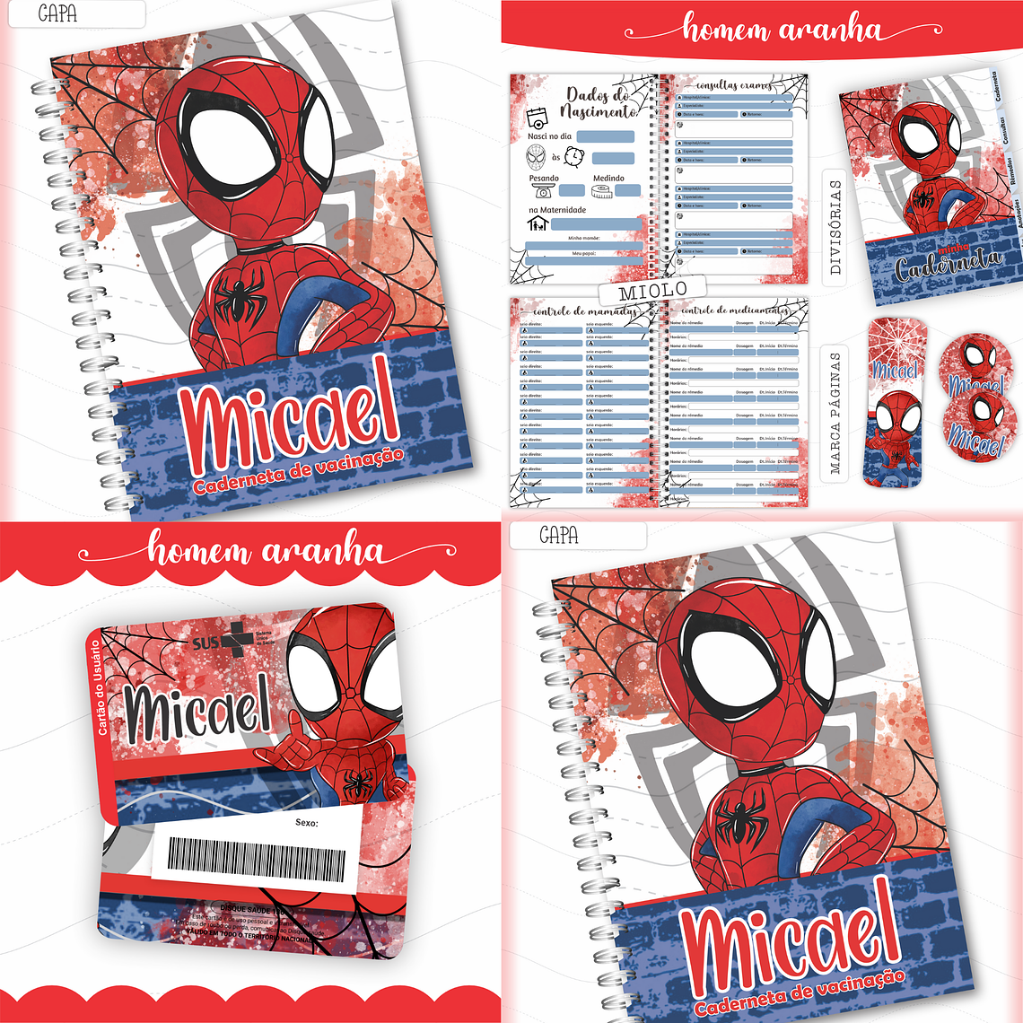 Arquivo Caderneta de Saúde - Homem Aranha 1