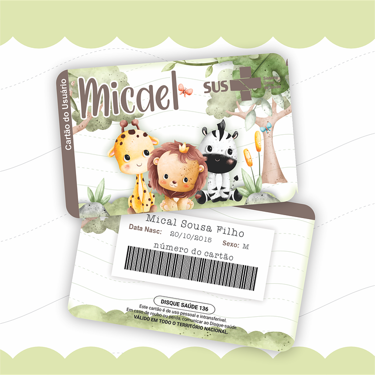 Arquivo Caderneta de Saúde - Safari Menino 4