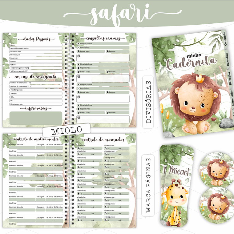 Arquivo Caderneta de Saúde - Safari Menino 3