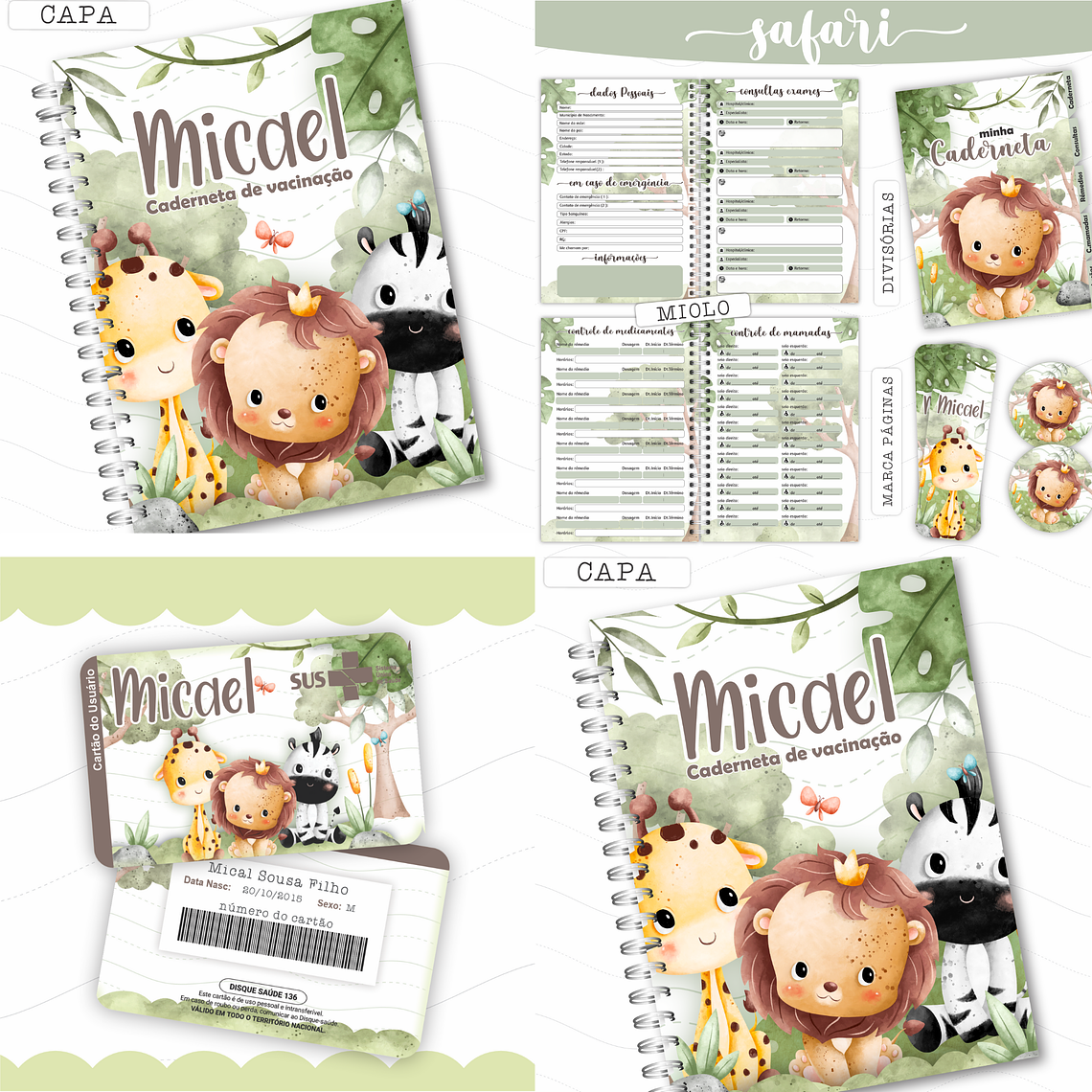 Arquivo Caderneta de Saúde - Safari Menino 1