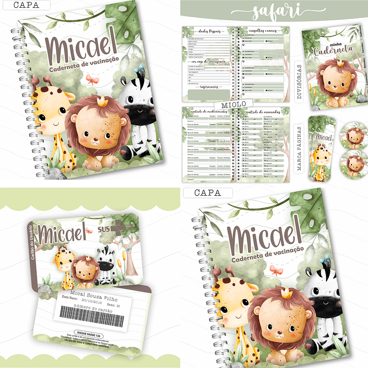 Arquivo Caderneta de Saúde - Safari Menino 1