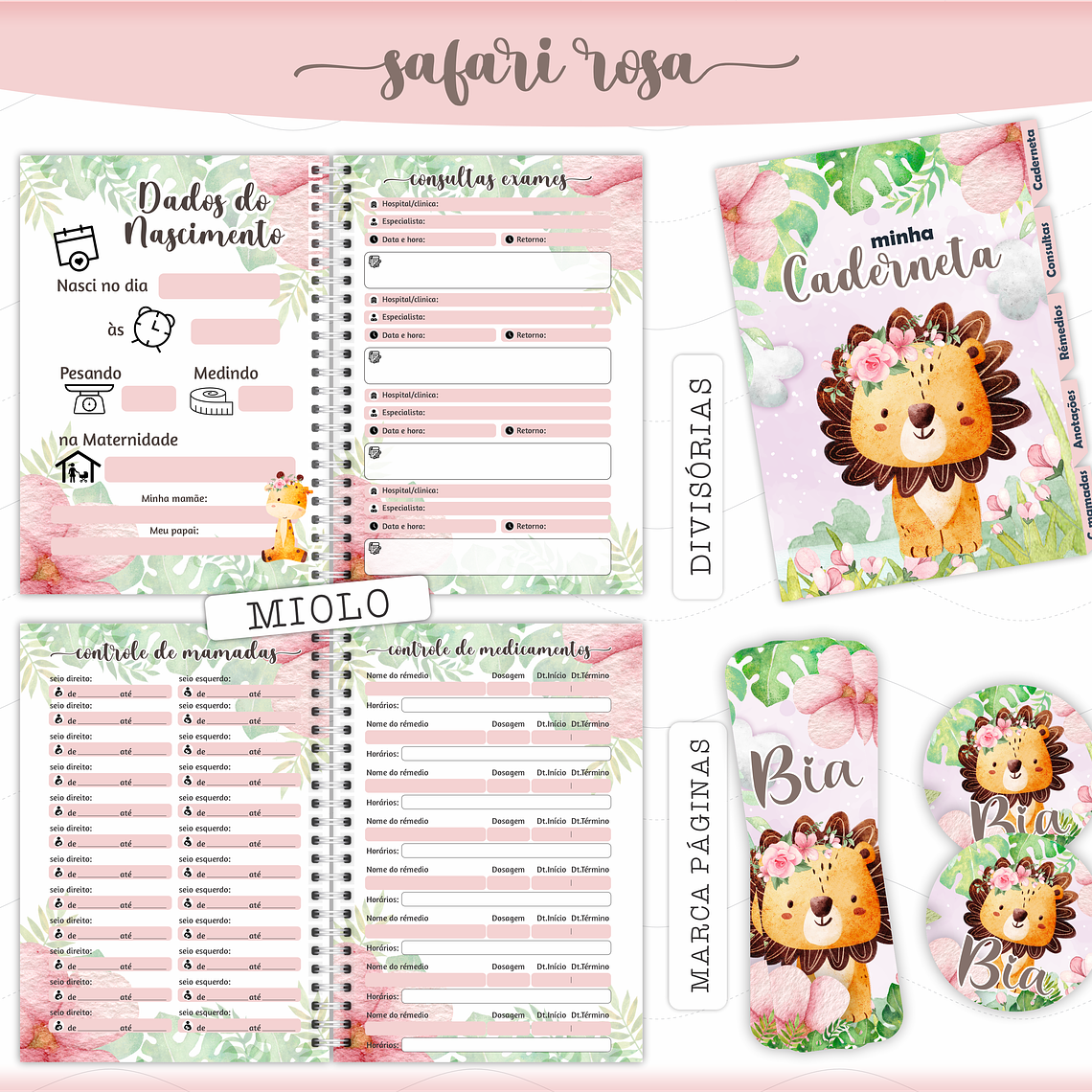 Arquivo Caderneta de Saúde - Safari Menina 3