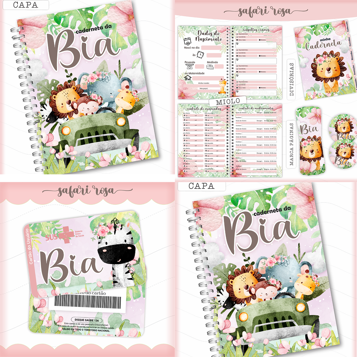 Arquivo Caderneta de Saúde - Safari Menina 1