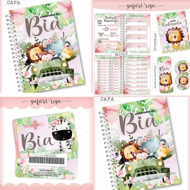 Arquivo Caderneta de Saúde - Safari Menina 1