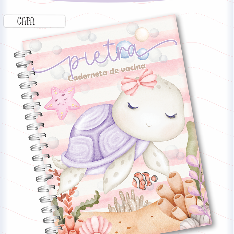 Arquivo Caderneta de Saúde - Fundo do Mar Menina 2