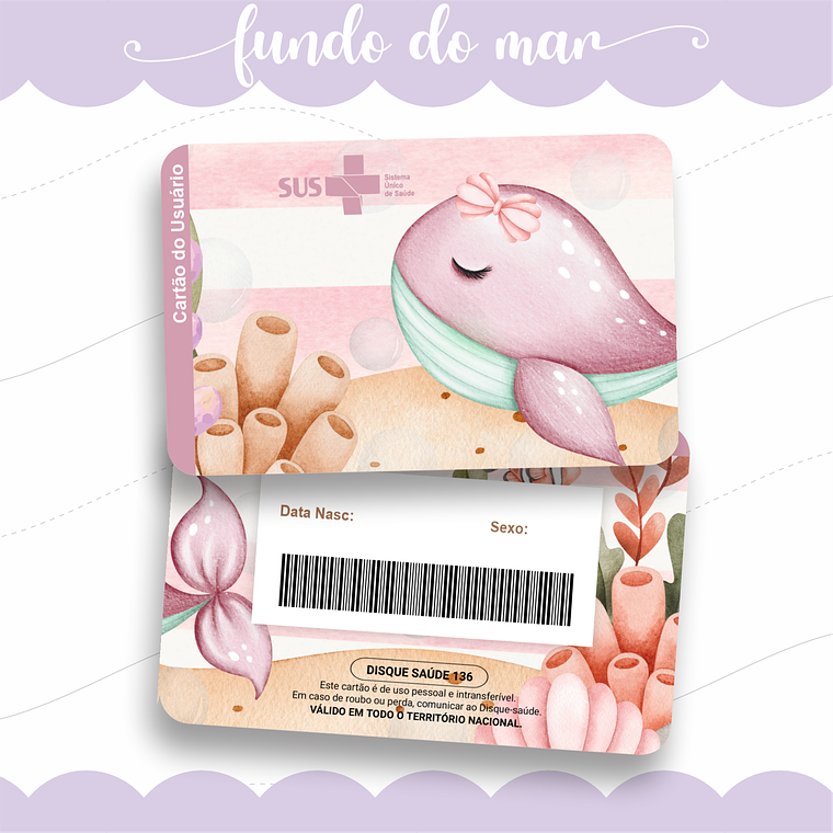 Arquivo Caderneta de Saúde - Fundo do Mar Menina 4