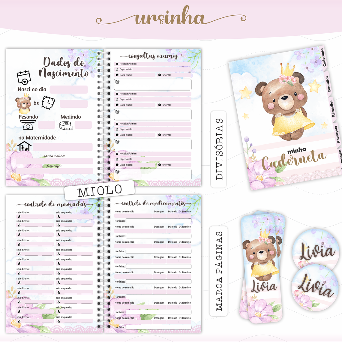 Arquivo Caderneta de Saúde -  Ursinha 3