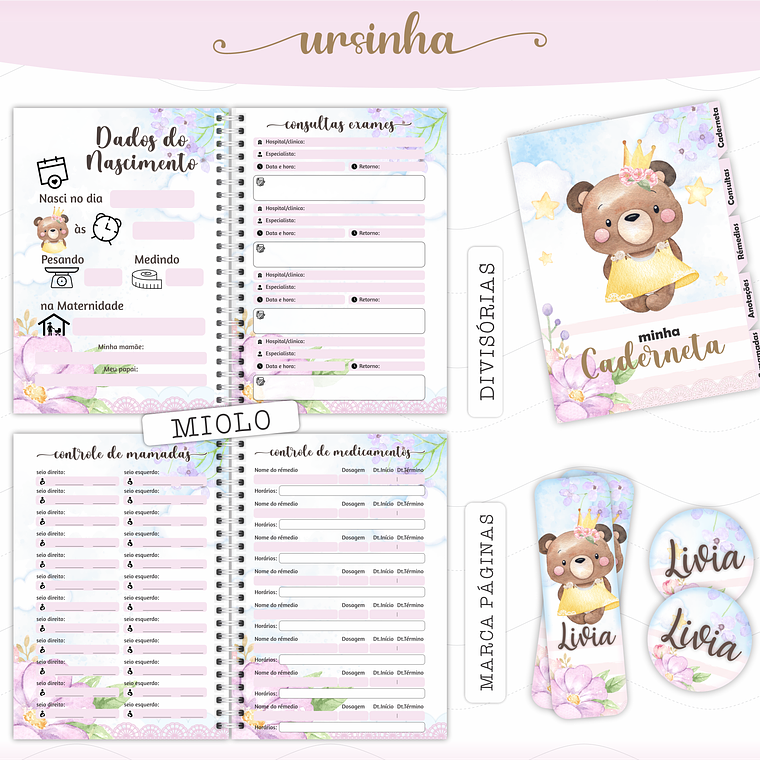 Arquivo Caderneta de Saúde -  Ursinha 3