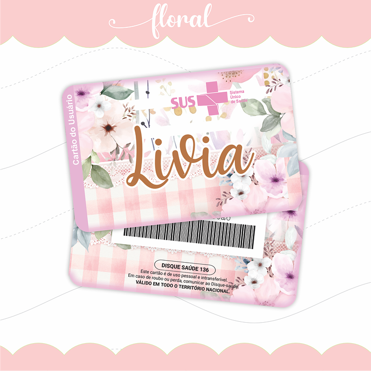 Arquivo Caderneta de Saúde - Floral 4