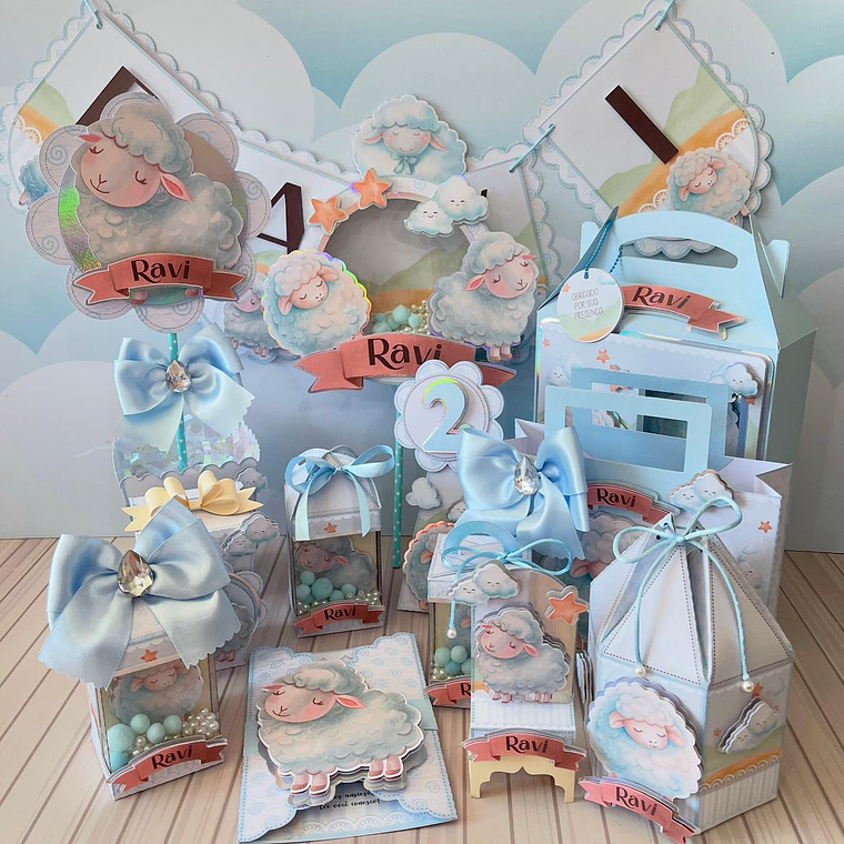 Arquivo de Corte Ovelhinha Azul  1