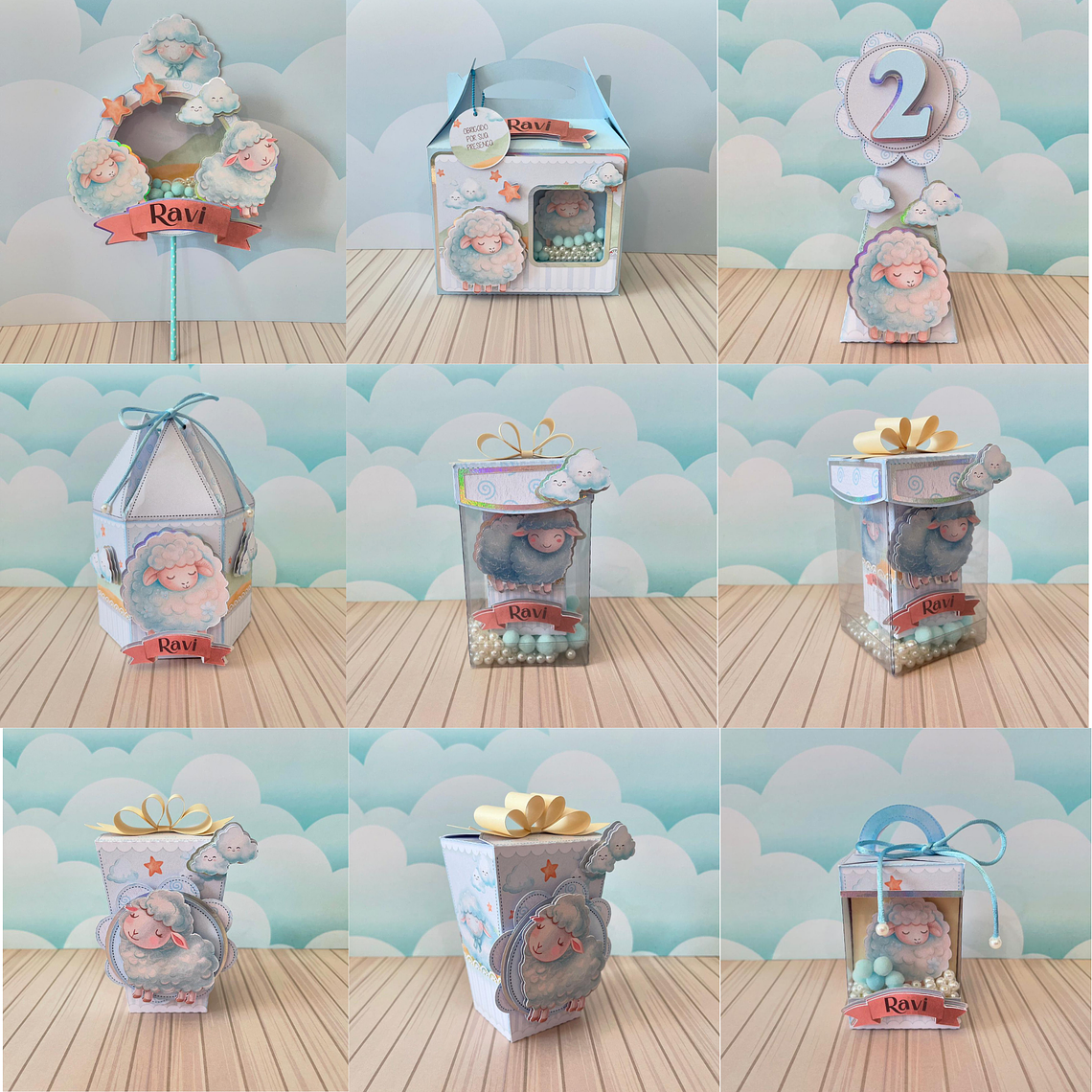 Arquivo de Corte Ovelhinha Azul  2