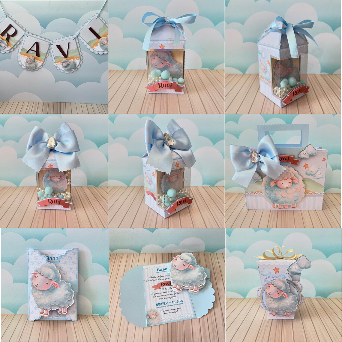 Arquivo de Corte Ovelhinha Azul  3