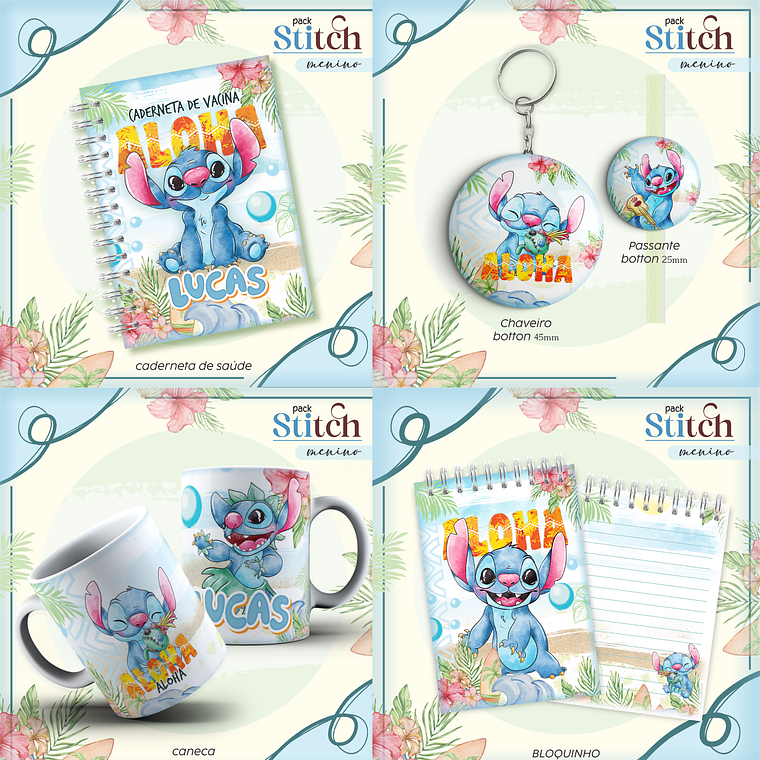 Arquivo Caderneta de Saúde + Brindes - Stitch 1