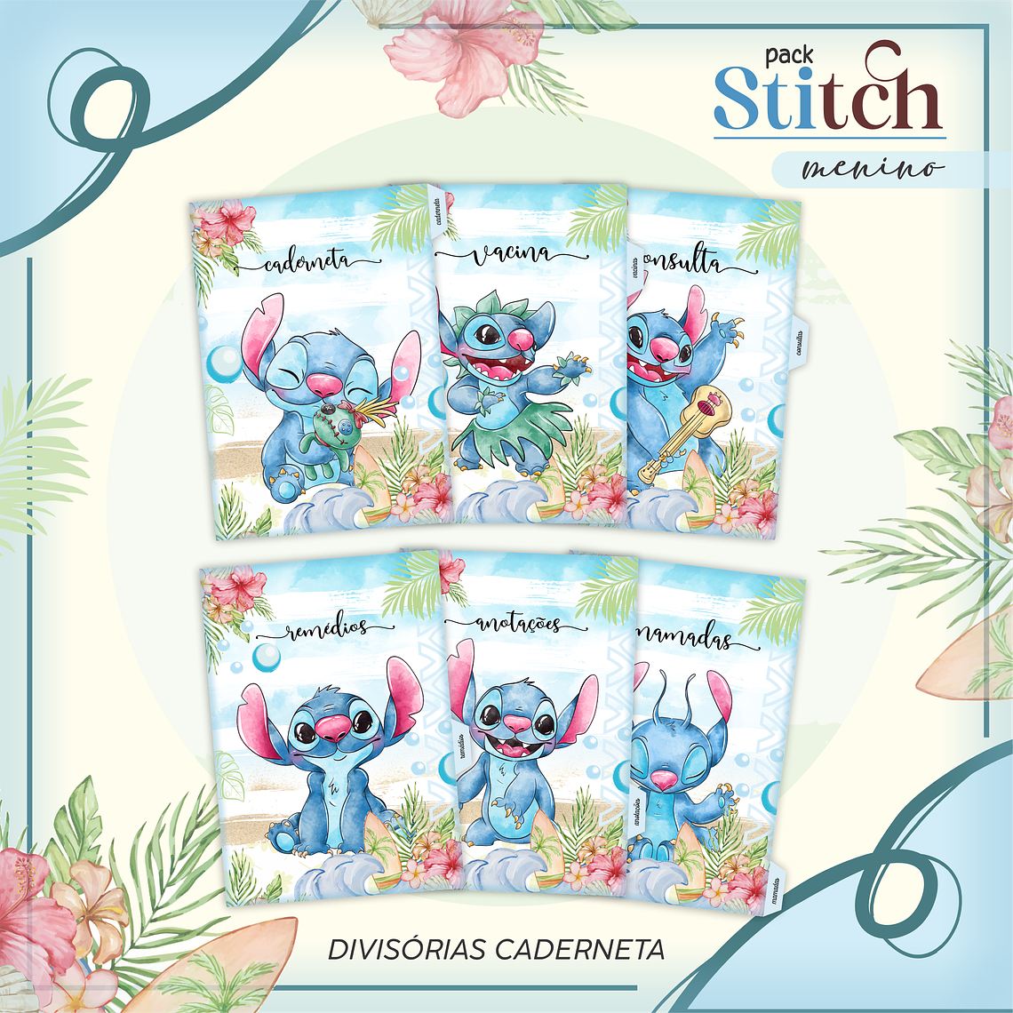 Arquivo Caderneta de Saúde + Brindes - Stitch 3