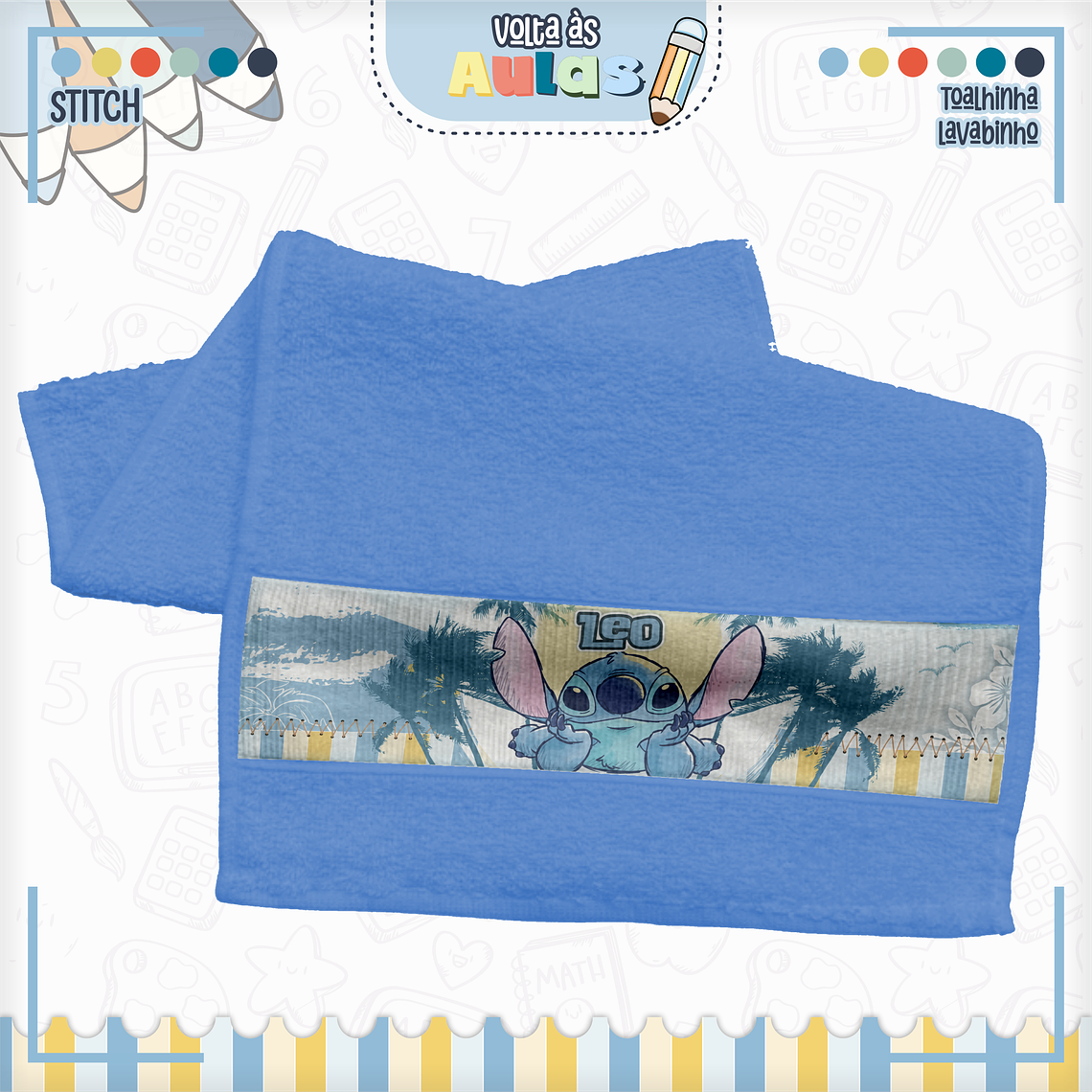 Arquivo Encadernação Kit Escolar - Stitch 8