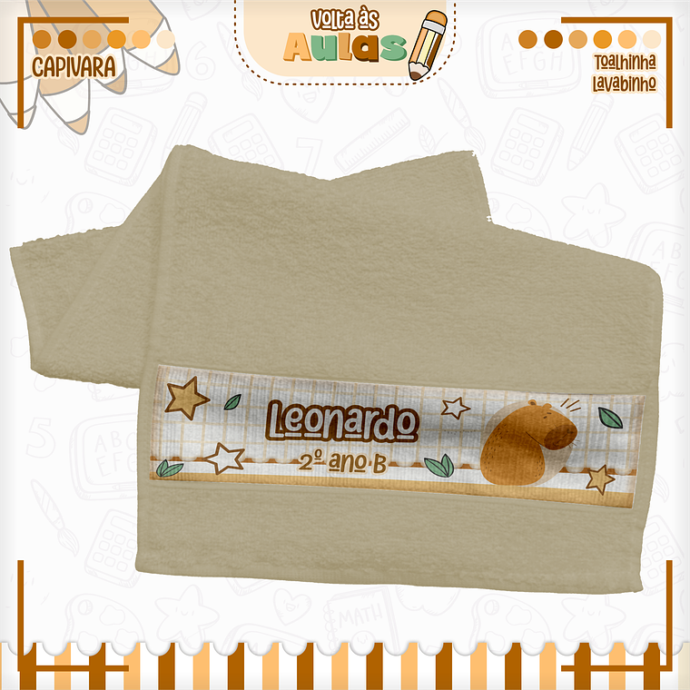 Arquivo Encadernação Kit Escolar - Capivara 8