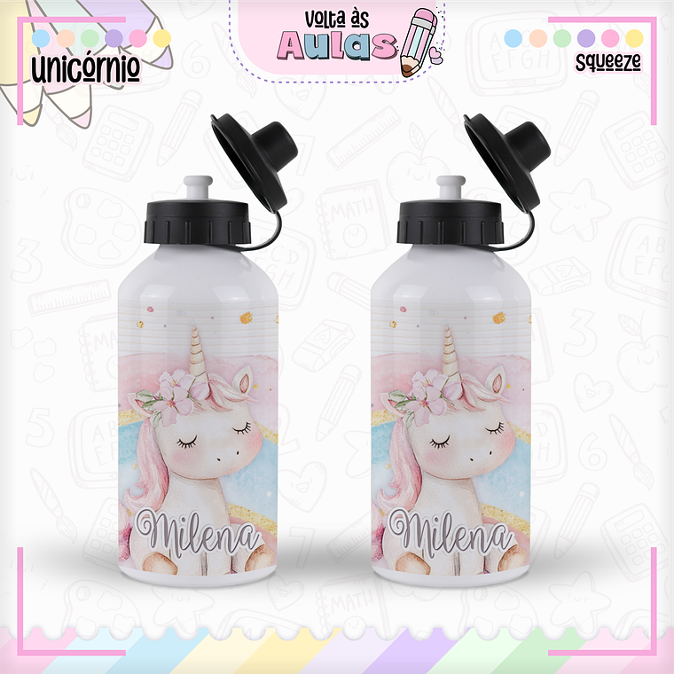 Arquivo Encadernação Kit Escolar - Unicórnio 12