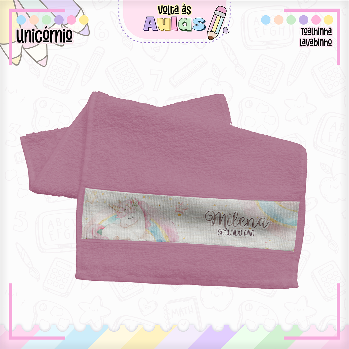 Arquivo Encadernação Kit Escolar - Unicórnio 15