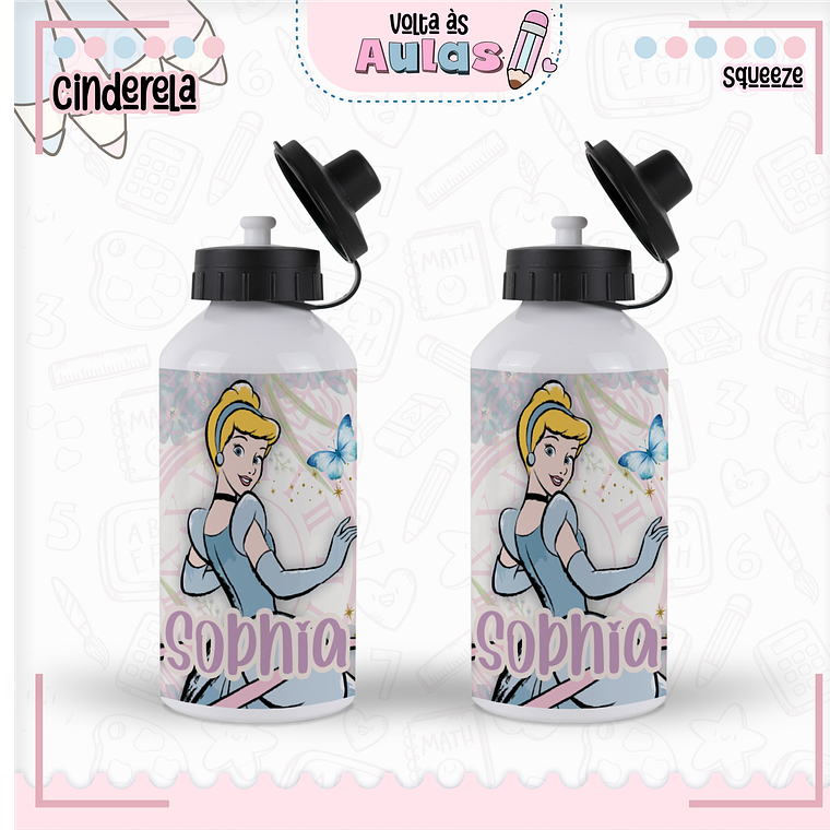 Arquivo Encadernação Kit Escolar - Cinderela 11