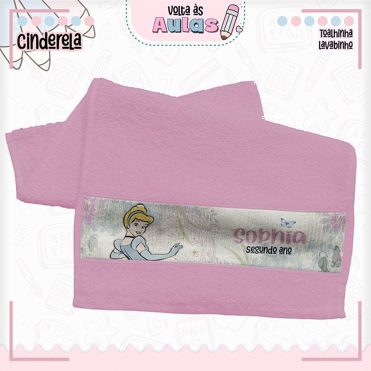 Arquivo Encadernação Kit Escolar - Cinderela 16