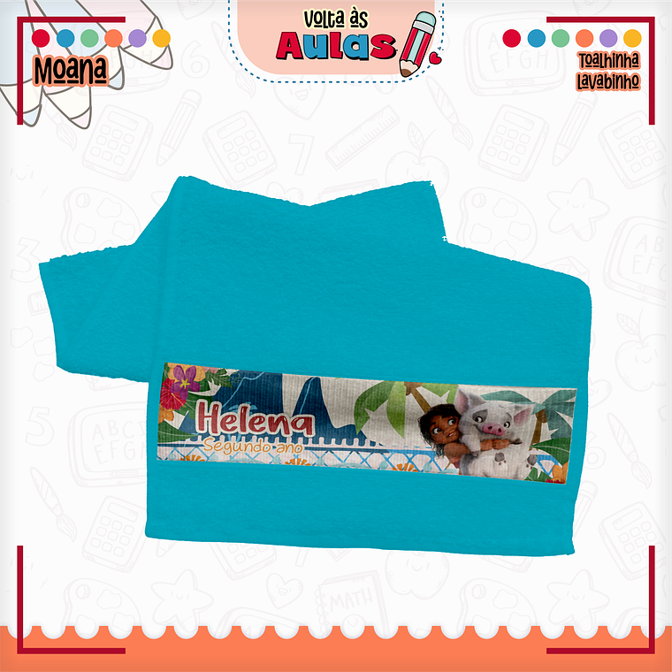 Arquivo Encadernação Kit Escolar - Moana 5