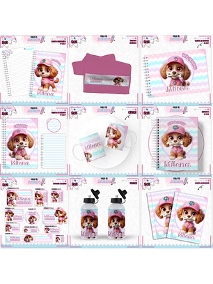 Arquivo Encadernação Kit Escolar - Skye