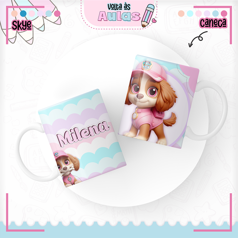 Arquivo Encadernação Kit Escolar - Skye 15