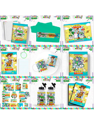 Arquivo Encadernação Kit Escolar - Toy Story