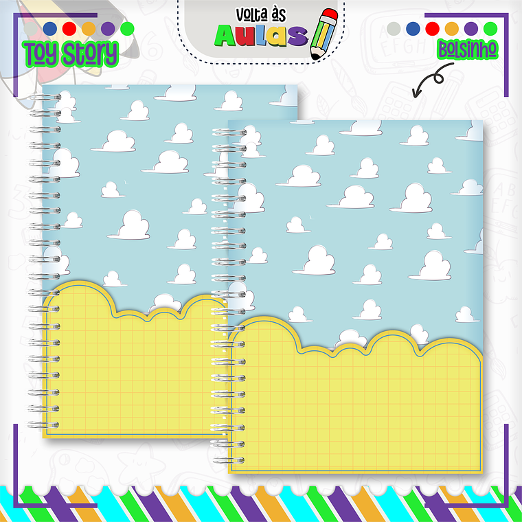 Arquivo Encadernação Kit Escolar - Toy Story 4